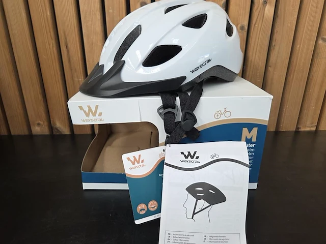 1 fietshelm wit medium - afbeelding 2 van  8