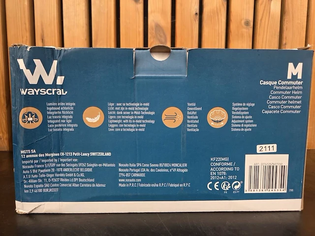 1 fietshelm wit medium - afbeelding 6 van  8