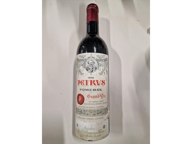 1 fles "château petrus", 1958 - afbeelding 1 van  3