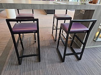 1 formicahouten presentatietafel met glazen open kast met verlichting - afbeelding 7 van  9