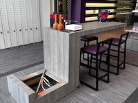 1 formicahouten presentatietafel met glazen open kast met verlichting - afbeelding 9 van  9