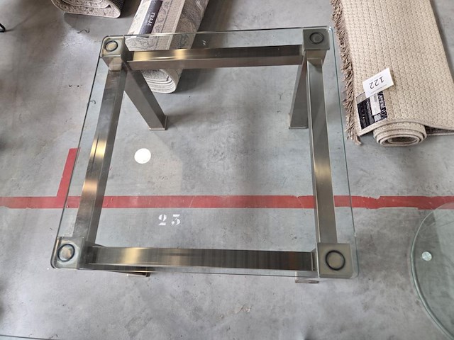1 glazen bijzettafel - afbeelding 2 van  3