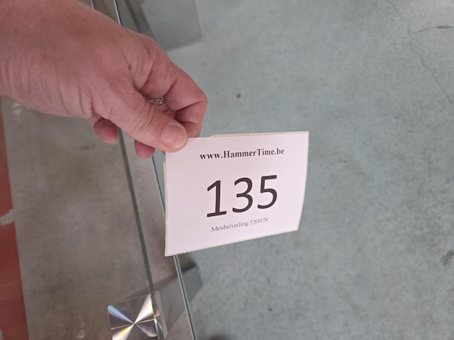 1 glazen salontafel + glazen bijzettafel - afbeelding 1 van  6
