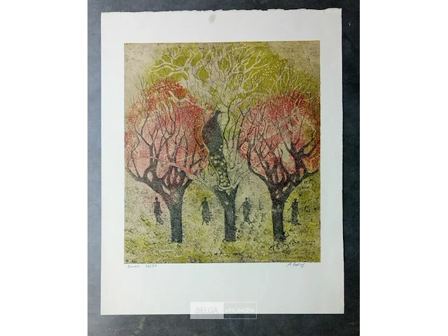 1 grote kleurenets, andré gouzu - afbeelding 1 van  3