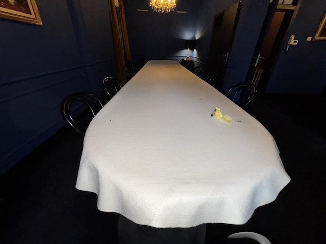 1 grote tafel vv 16 stoelen - afbeelding 1 van  6