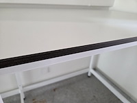 1 hoge metalen tafel met volkern blad - afbeelding 4 van  4