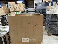 1 houten kist met 4 spots hqi 150watt met haak - afbeelding 3 van  4