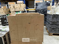 1 houten kist met 4 spots hqi 150watt met haak - afbeelding 2 van  5