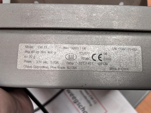 1 industriële weegschaal ohaus cw-11 - afbeelding 5 van  5