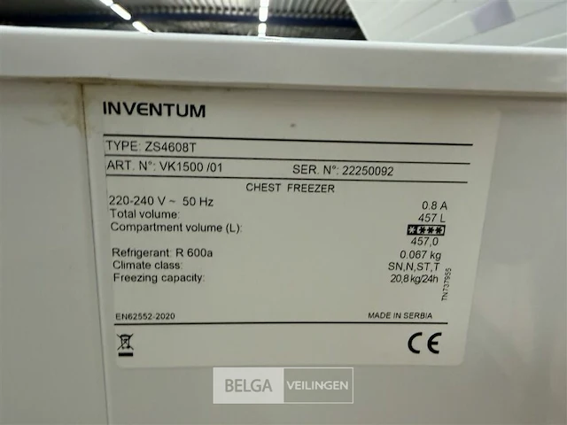 1 inventum vk 1500 vrieskist - afbeelding 5 van  7