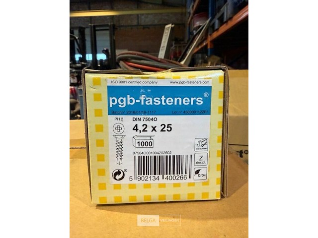 1 karton bouten zelftrekkers - afbeelding 1 van  3