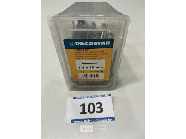 1 kg nagels met platte kop 3,4x70mm - afbeelding 2 van  3