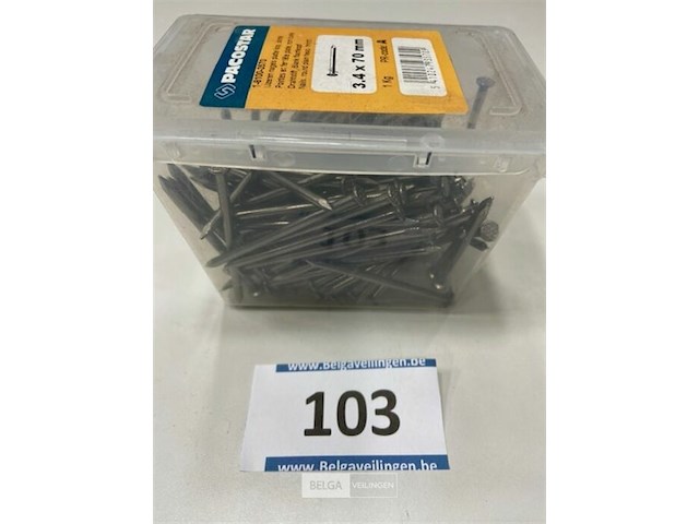 1 kg nagels met platte kop 3,4x70mm - afbeelding 3 van  3
