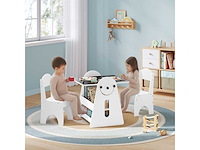 1 kindertafel met 2 stoelen, kindermeubels - afbeelding 1 van  8