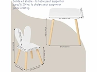 1 kindertafel met 2 stoelen, kindermeubels - afbeelding 3 van  8