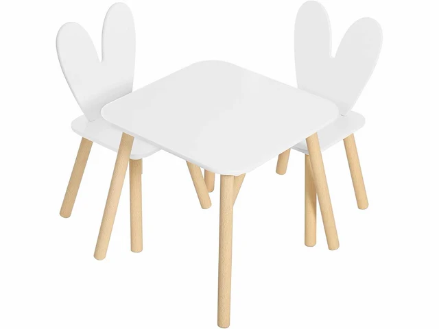 1 kindertafel met 2 stoelen, kindermeubels - afbeelding 8 van  8