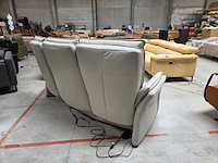 1 lederen 3-zitbank met elektrische relax homerus - afbeelding 3 van  9
