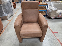 1 lederen bijzetfauteuil hemming hoog - afbeelding 1 van  5