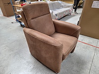 1 lederen bijzetfauteuil hemming hoog - afbeelding 2 van  5