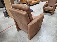 1 lederen bijzetfauteuil hemming hoog - afbeelding 3 van  5