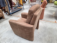 1 lederen bijzetfauteuil hemming hoog - afbeelding 4 van  5