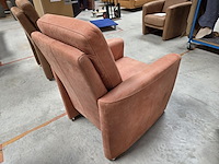 1 lederen bijzetfauteuil hemming hoog - afbeelding 3 van  4