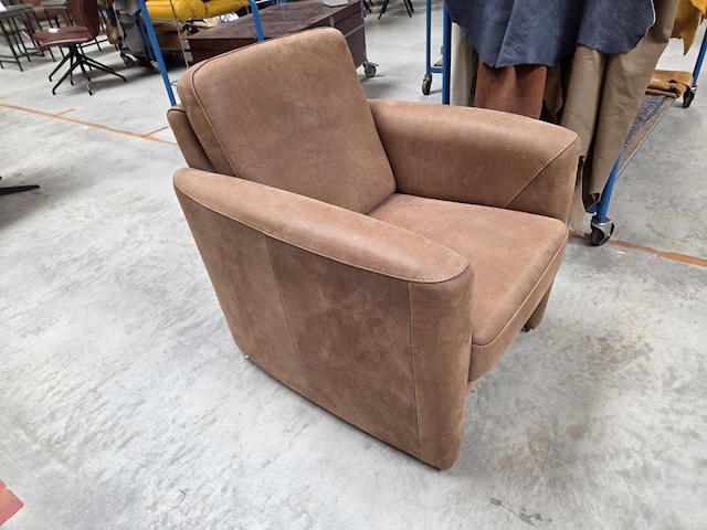 1 lederen bijzetfauteuil hemming laag - afbeelding 2 van  6