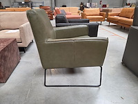 1 lederen bijzetfauteuil menno - afbeelding 3 van  6
