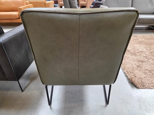 1 lederen bijzetfauteuil menno - afbeelding 4 van  6