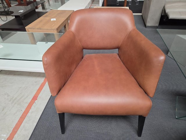1 lederen bijzetfauteuil mobitec - afbeelding 1 van  7