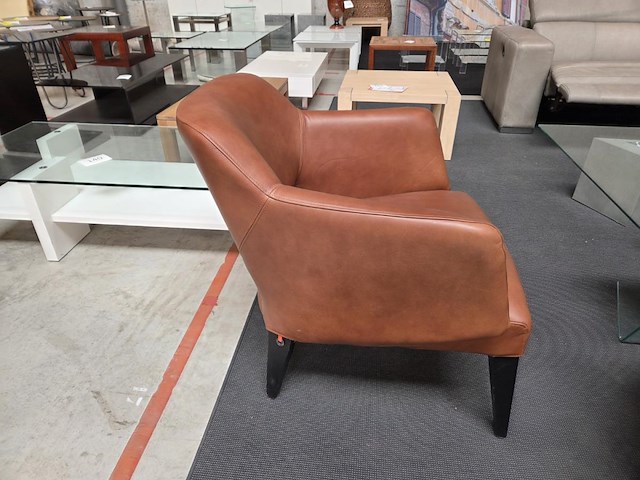 1 lederen bijzetfauteuil mobitec - afbeelding 2 van  7