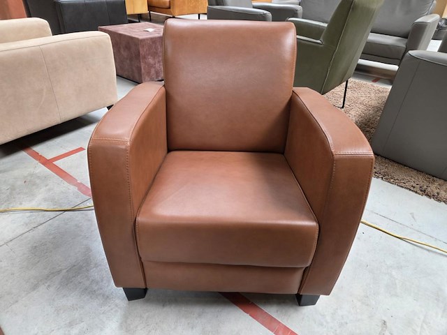 1 lederen bijzetfauteuil picaza - afbeelding 1 van  5