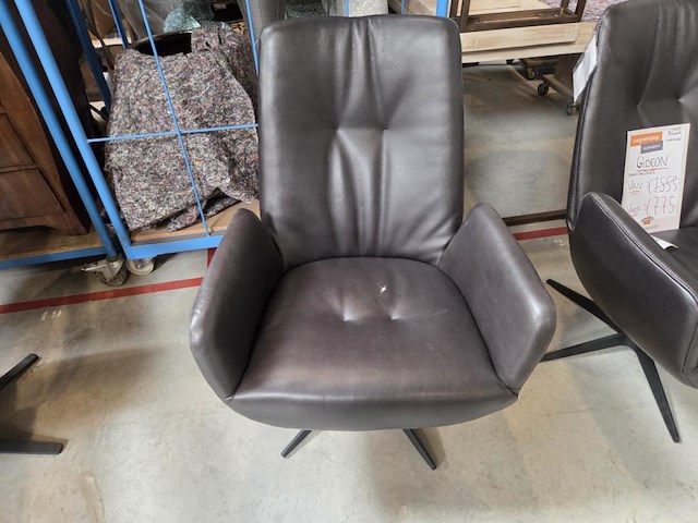 1 lederen draaifauteuil gideon - afbeelding 1 van  5