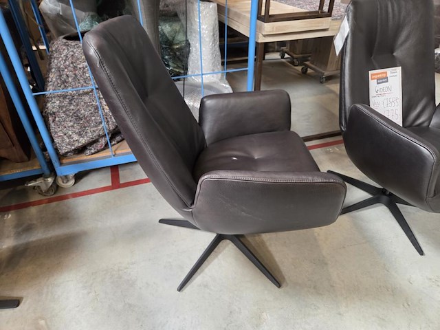 1 lederen draaifauteuil gideon - afbeelding 2 van  5