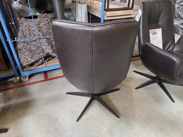 1 lederen draaifauteuil gideon - afbeelding 3 van  5