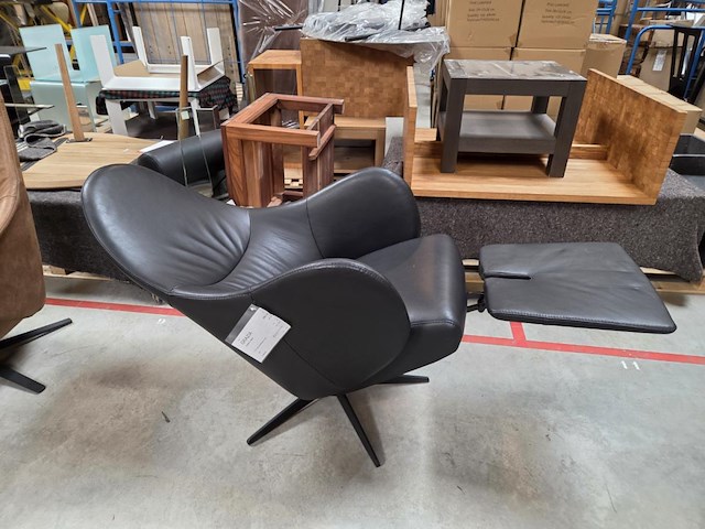 1 lederen elektrische draaifauteuil grazia - afbeelding 6 van  7