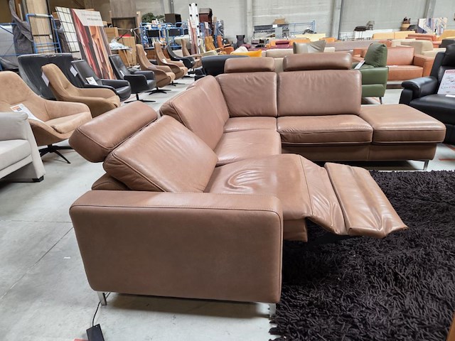 1 lederen hoeksalon met elektrische relaxfunctie harm - afbeelding 7 van  7