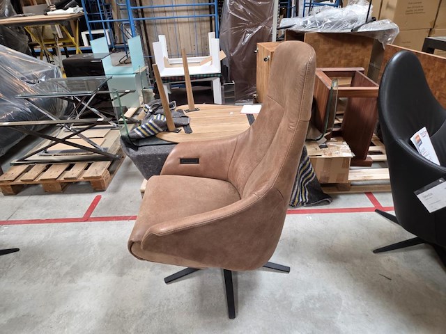 1 lederen relaxfauteuil tyson met lendesteun - afbeelding 4 van  9