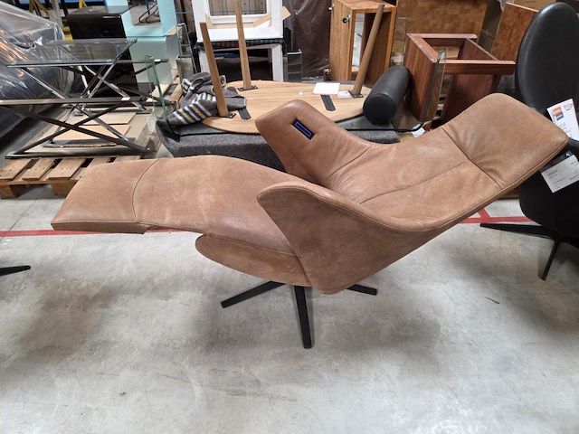 1 lederen relaxfauteuil tyson met lendesteun - afbeelding 7 van  9