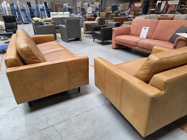 1 lederen salon set abel - afbeelding 5 van  9