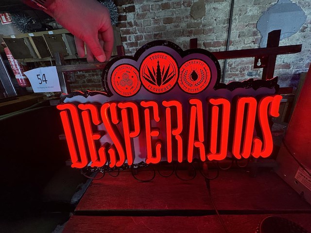 1 lichtreclame desperados - afbeelding 1 van  1