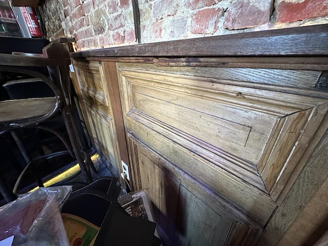 1 lot antieke houten lambriseringspanelen - afbeelding 2 van  3