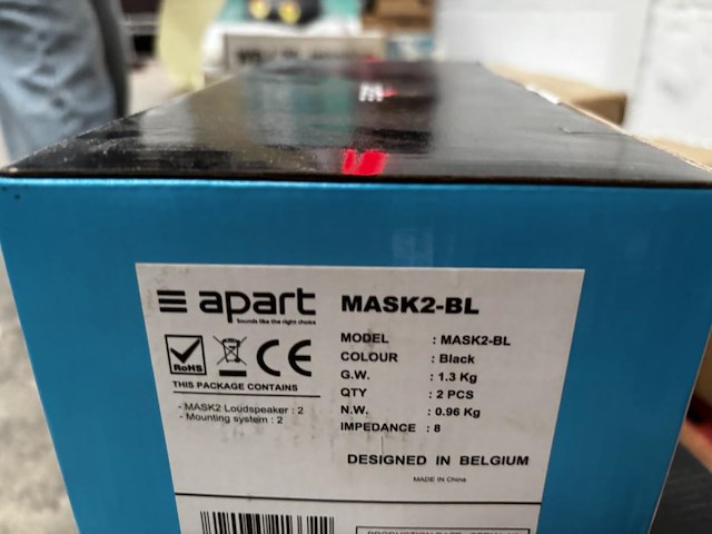 1 lot apart mask2-bl luidsprekers - afbeelding 4 van  5