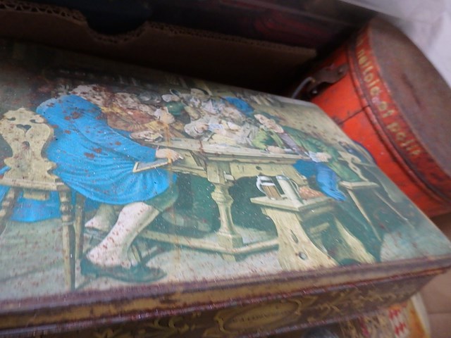 1 lot blikken dozen in 2 bakken - afbeelding 3 van  4