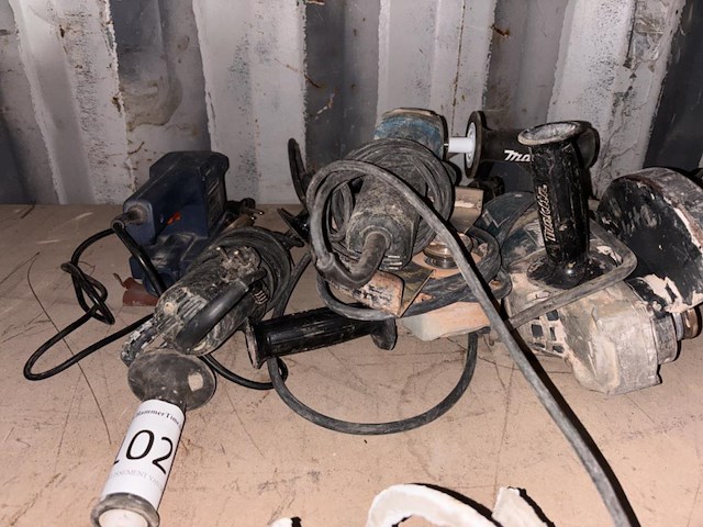 1 lot div haakse slijpers en schuurmachine - afbeelding 1 van  4