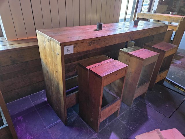 1 lot houten meubilair - afbeelding 3 van  9