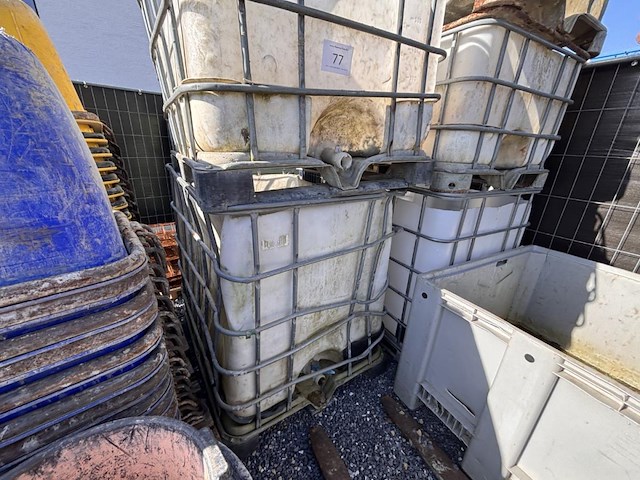 1 lot metalen opslagbakken en ibc opslagcontainers - afbeelding 3 van  4