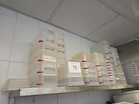 1 lot plastic opslagpotten met deksel
