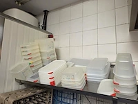 1 lot plastic opslagpotten met deksel - afbeelding 3 van  3