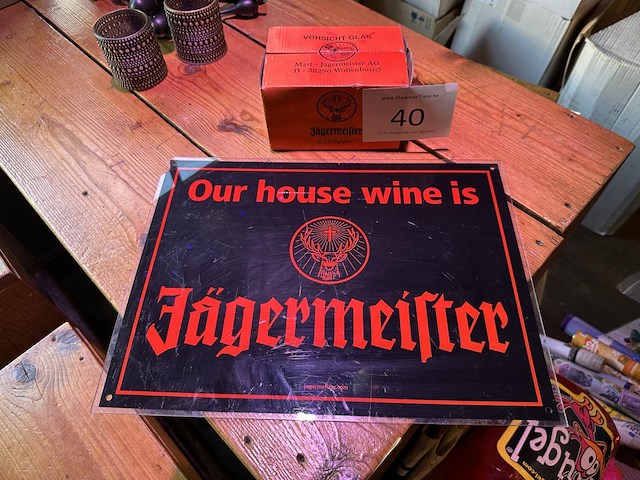 1 lotje promomateriaal j�germeister - afbeelding 1 van  2